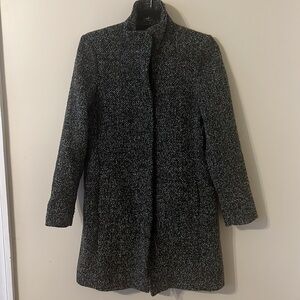 Old Navy Heathered Gray/Black Woven Winter Coat Size XS